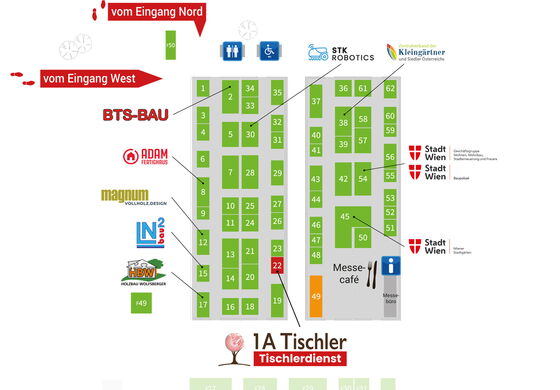 Messeauftritt 1A Tischler auf der Kleingartenmesse in Hirschstetten