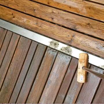 Graues Holz aufhellen und entgrauen