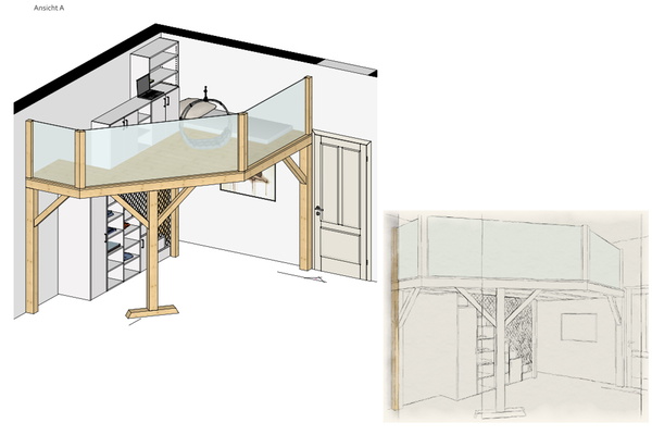 Hochebene-mit-Stiege-aus-Moebeln-Perspektive