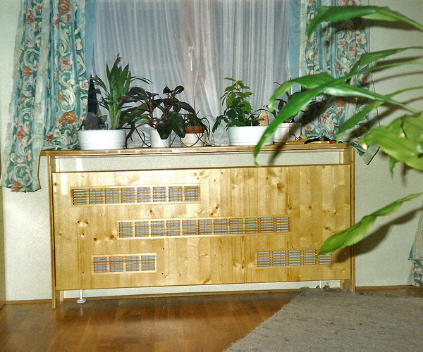 Heizkörperverkleidung aus Holz
