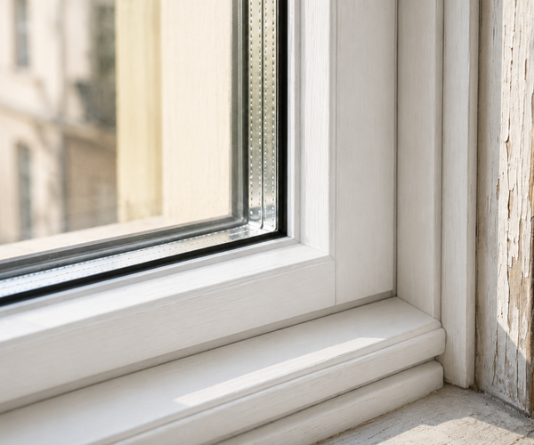 Kastenfenster mit innerem Isolierglas-Vorfenster