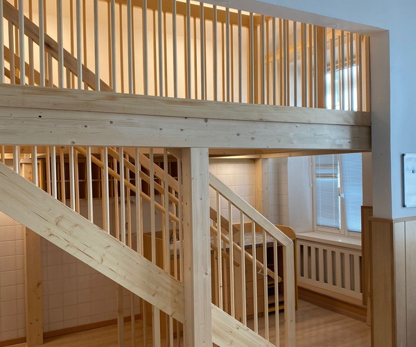 Aussenansicht-Hochebene-Podest-Kindergarten