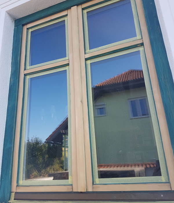 Fenster geschliffen fuer Anstrich