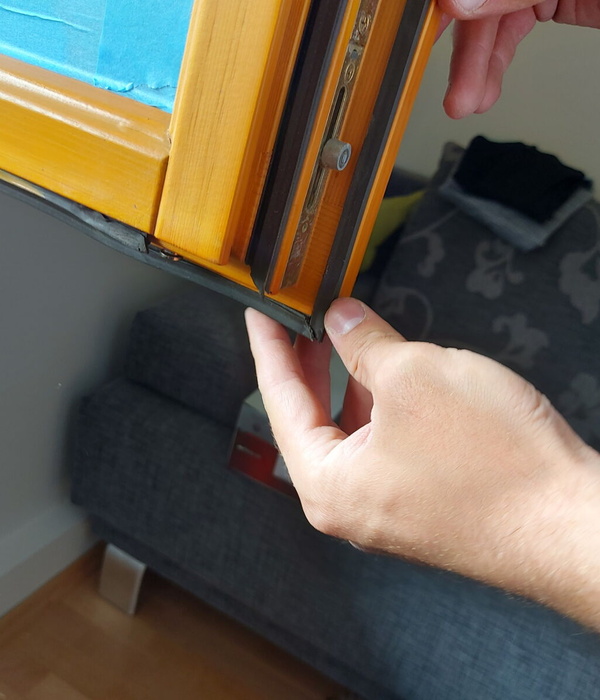 Wärmeschutz Fenster - Dichtung einbauen