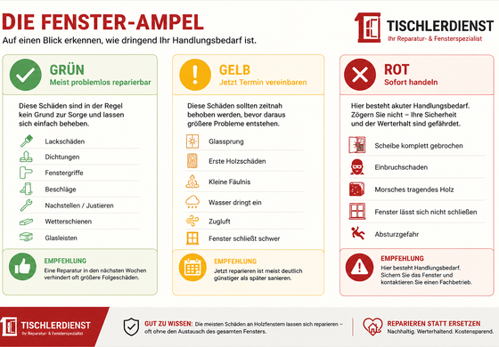 Fenster reparieren in Wien – Der Fenster-Notfall-Ratgeber vom Tischler