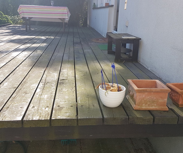 Holzterrasse aus Lärche sanieren - Terrassenfläche